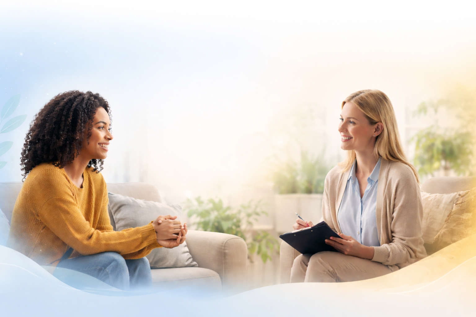 Banner acolhedor de atendimento psicológico online